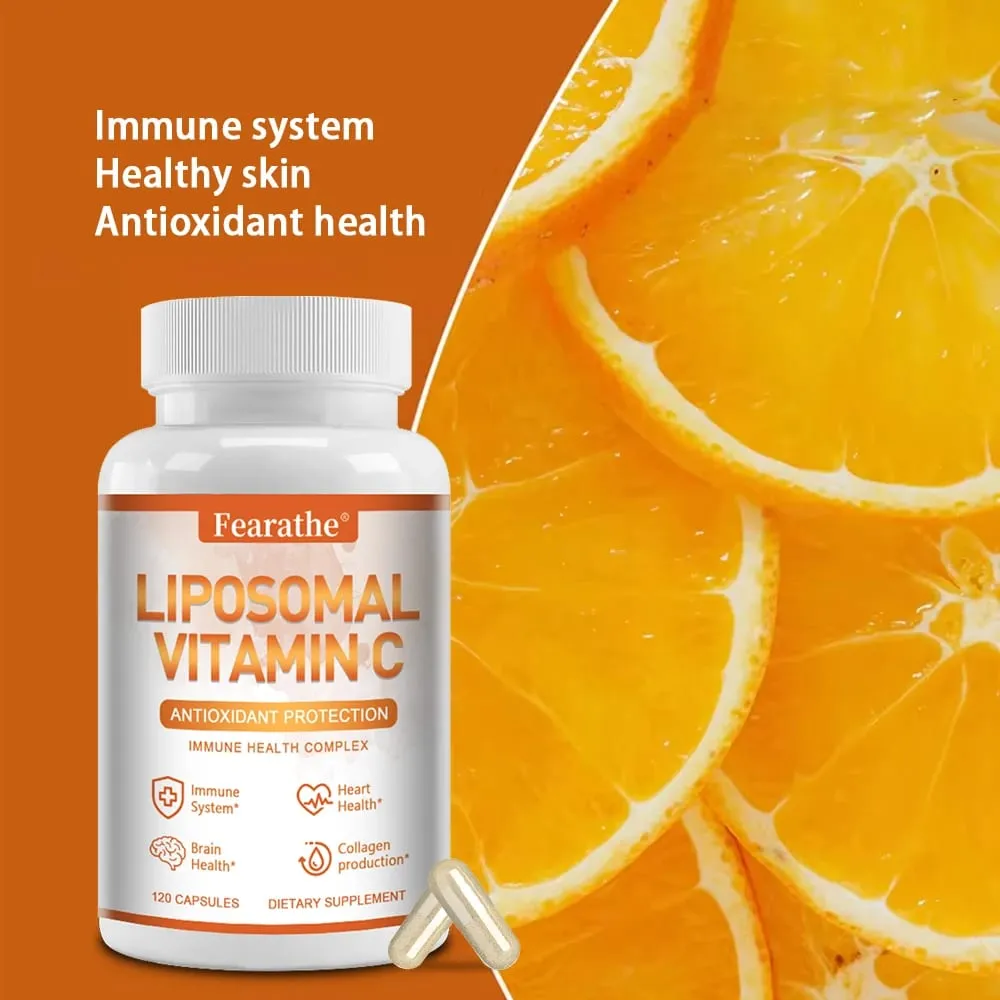 Natural Liposomal Vitamin C - Immune System & Collagen Booster High Absorption Skin Vitamins Vegeterian Vegan Non-GMO — image 5