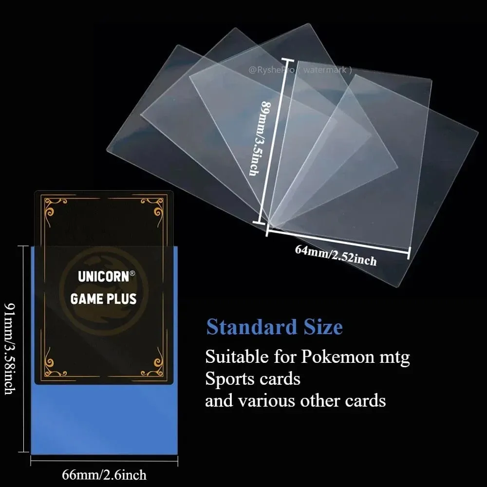 200 peças mangas de cartão cartões de negociação dupla camada fosco tamanho padrão mangas de cartão para pokemon mtg beisebol esporte cartão jogo de tabuleiro
