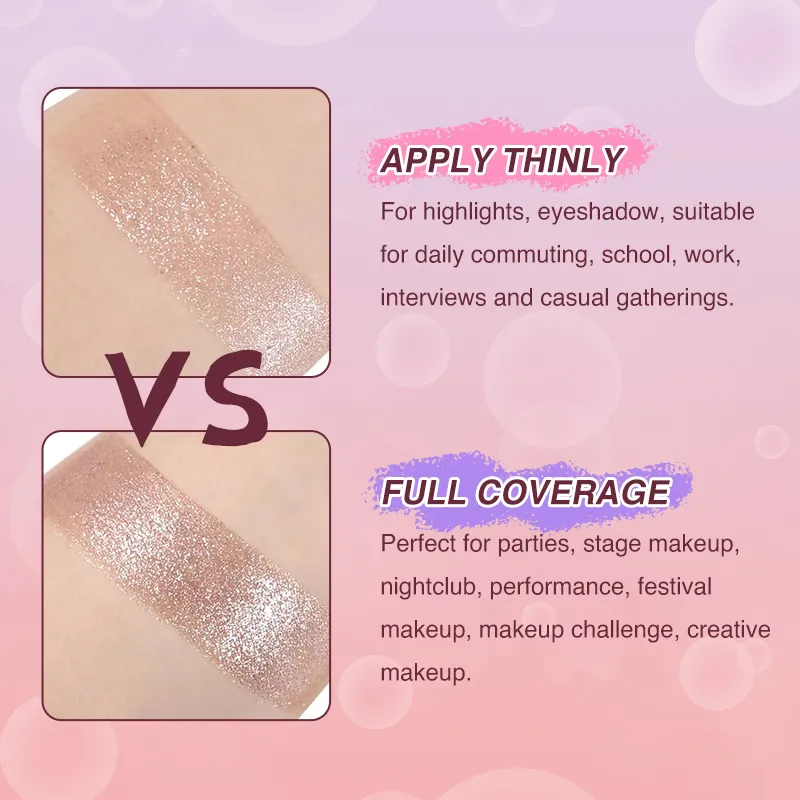 Shimmer Eyeshadow Stick Quick-Dry Film Locking Light Non-Fading Sparkle Eye Shadow Face Body Lip Highlighter