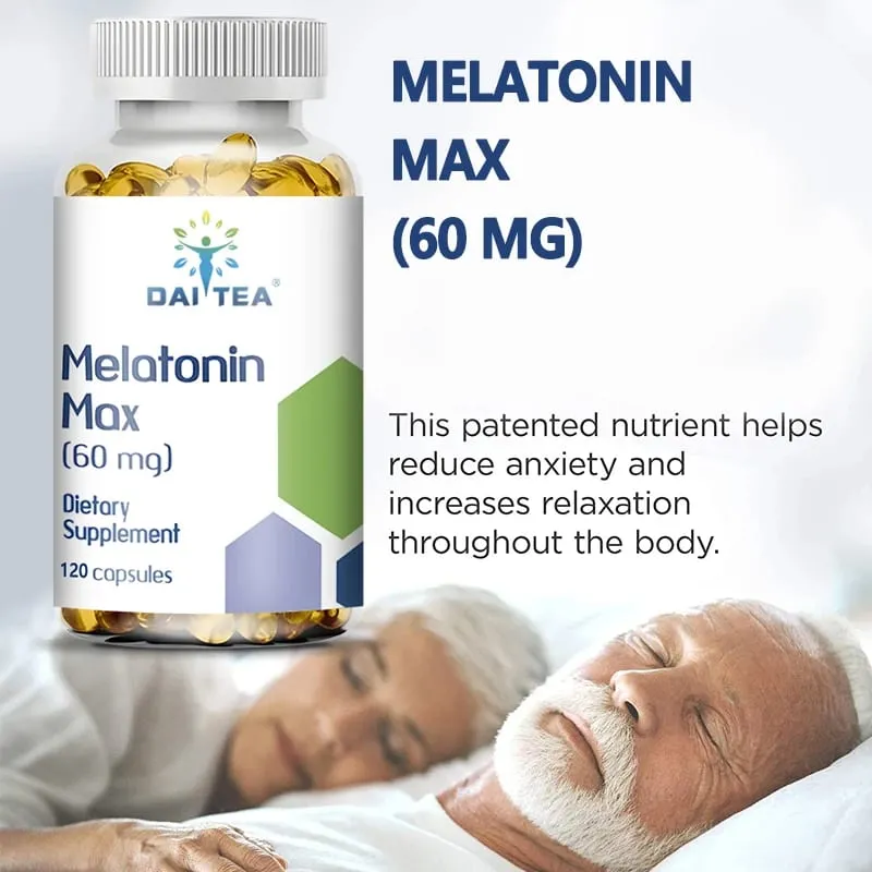 Capsules de mélatonine, complément alimentaire, soulage l'insomnie, aide à améliorer la qualité du sommeil, réduit le temps de réveil, aide à dormir profondément — image 3