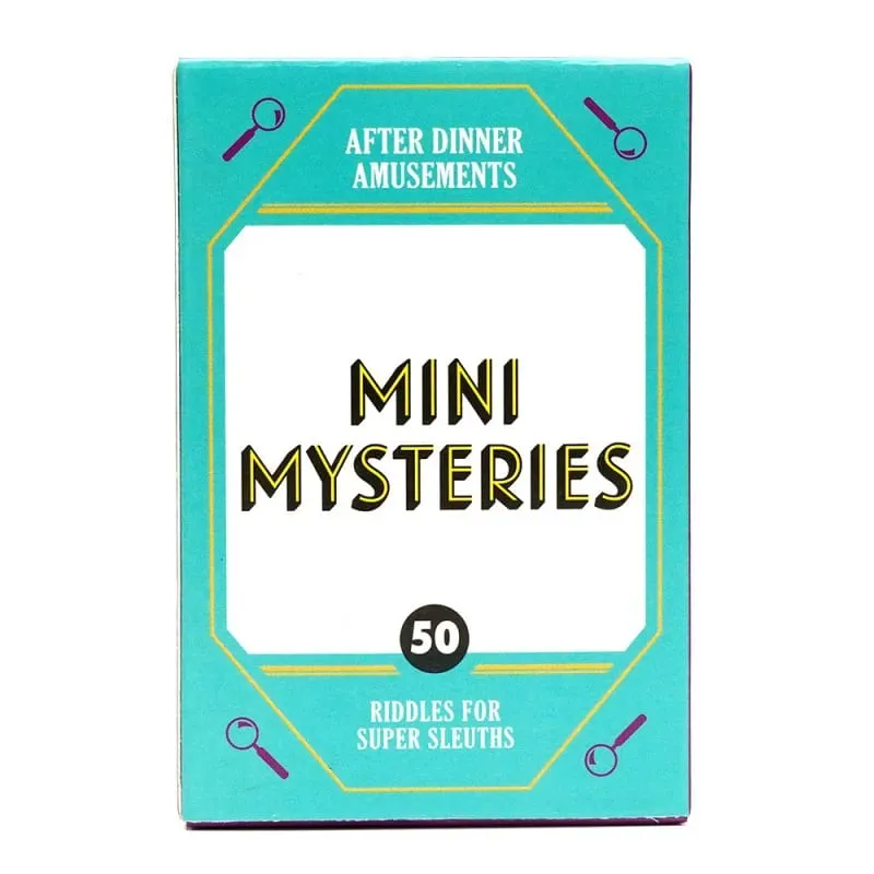 Multi-Themed Dinner Party Mini Card Game Portable Travel Party Games Trivia Riddles & Conversation Starters for Adults & Kids