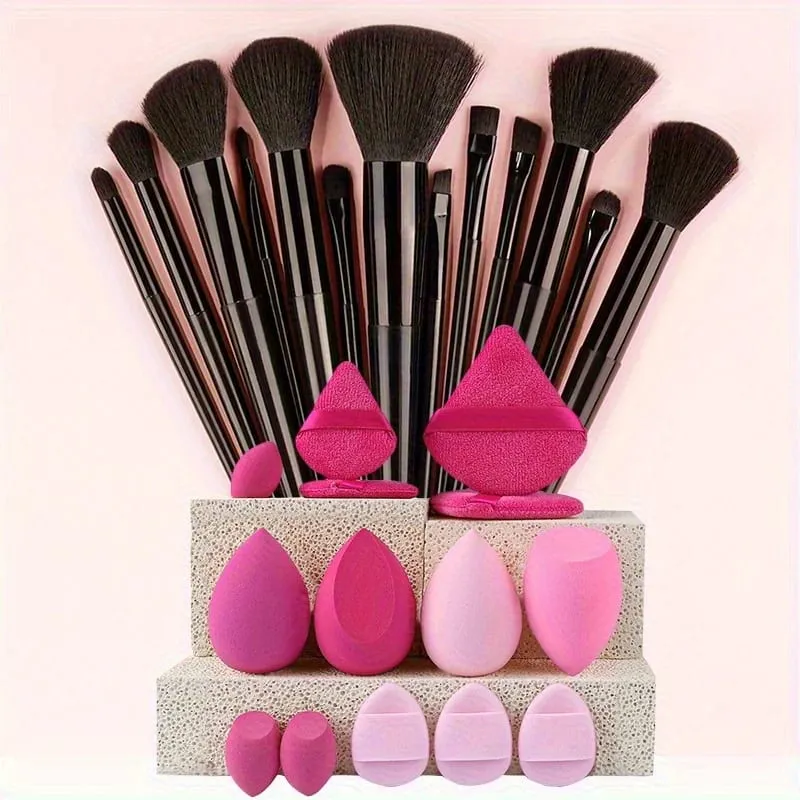Makeup Brushes 8-29Pcs Makeup Kit Professional Women Cosmetic Soft Powder Brush Eyeshadow Foundation Full Set Travel Beauty Tool