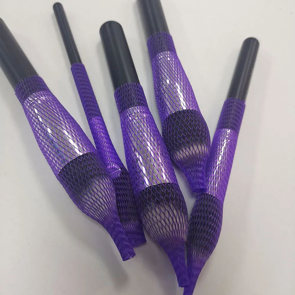 50ks štětců na make-up Síťované chrániče Kryt Krása Elastická síťovina Ochranná síťka na make-up Sady kosmetických nástrojů Síťka na štětce Kryt na pero