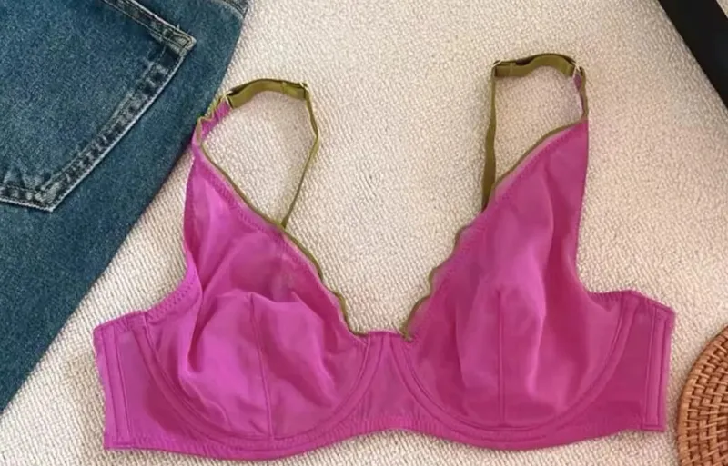 New Arrival Ladies Full Cup Bra Set Ultra Thin Minimizer Sexy Support Anti-Sagging Side Slim ABCD Everyday Comfort Lingerie Set — image 12