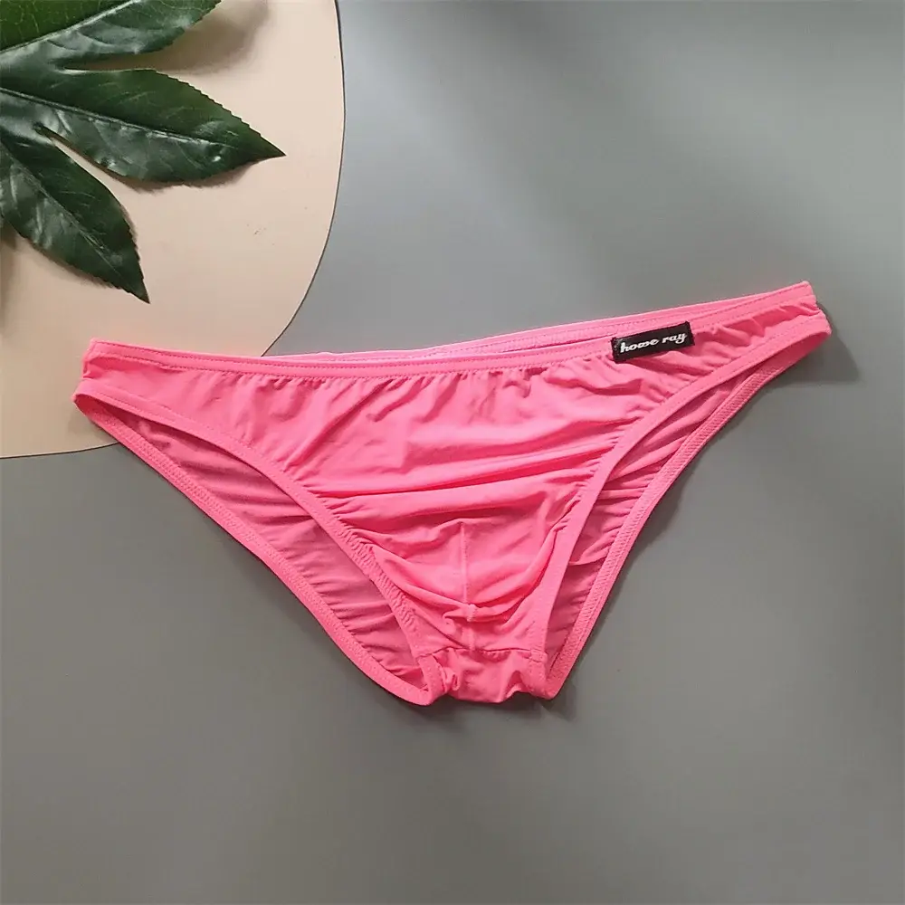 Ice Silk Underwear Men Pouch Underwear Male Elastic Belt Panties Sexy Plus Size Bikini Slips Hombre Seamless Lingerie — image 2