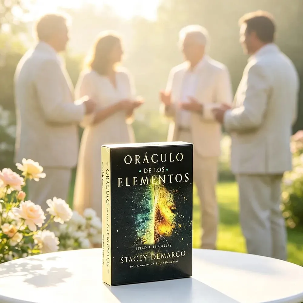 Oráculo De Los Elementos Oracle Cards 44-Card Deck Spanish Version Elemental Spiritual Guidance Divination Board Games