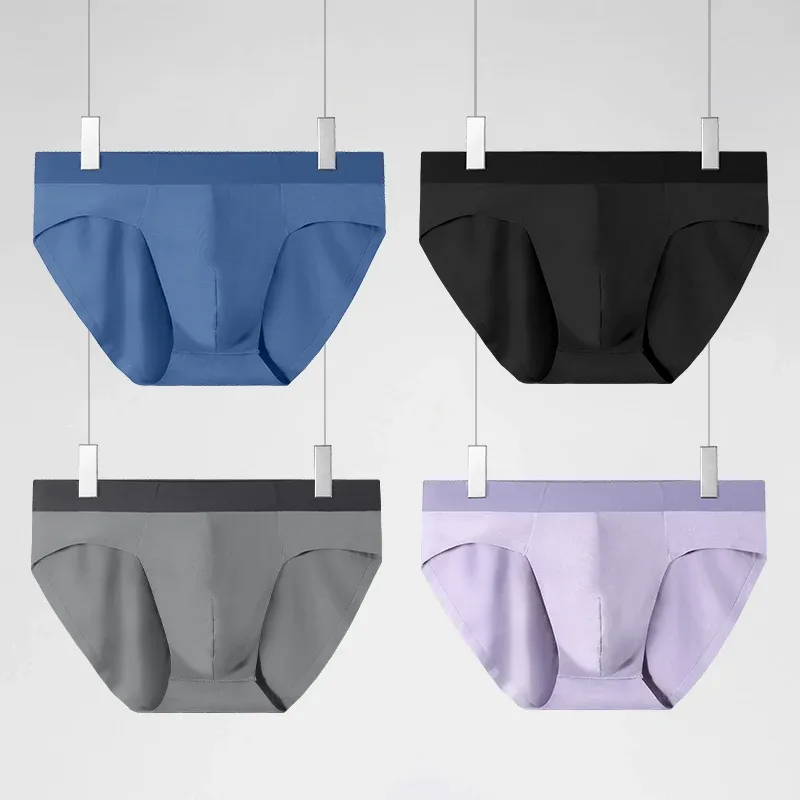 ملابس داخلية للرجال شورت مشروط بدون خياطة نحيف مثير للصيف شورت مثلث رفيع مريح وقابل للتنفس