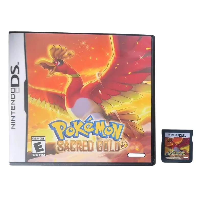 Anime Pokemon Series NDS Game Cartridge Video Game Console Moemon Silver Yellow KAIZO MoonBlack2 Hobby Collection Gifts Toys