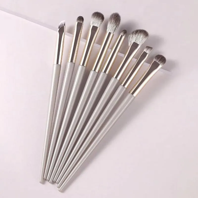 8pcs Eye Makeup Brushes Set Detail Eyeshadow Brush Makeup Brush Ultra Soft Eyeshadow Eyeliner Makeup Tool