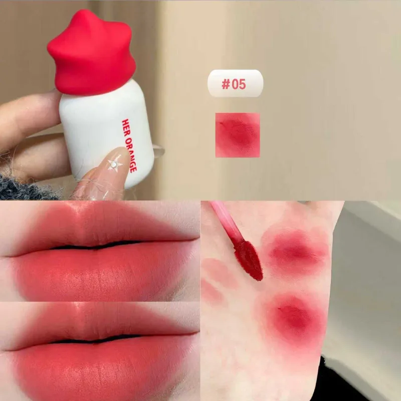 Boue à lèvres mate douce Herorange, ne sèche pas, longue tenue, pour les déplacements quotidiens, maquillage abordable
