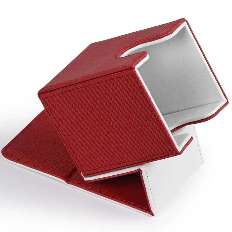 Card Deck Box Card Case Holds 100+ Sleeved Cards PU Leather Card Storage Box for TCG Game Trading Cards. — image 6