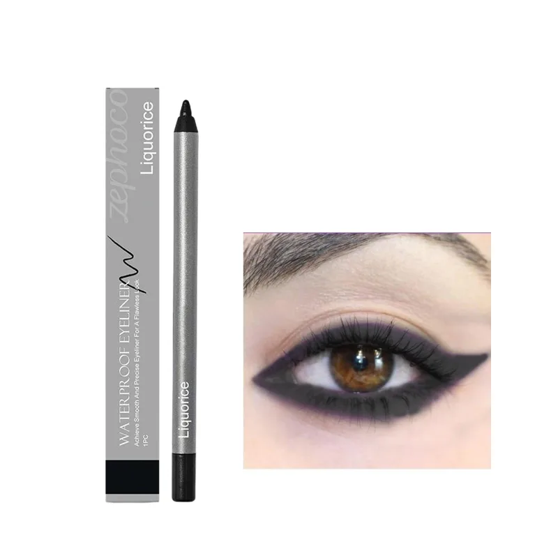 Waterproof Eyeliner Pen Natural Outline Line Quick-Drying Beginner-Friendly Eye Makeup Anti Smudge Eyeliner Eyes Makeup Cosmetic