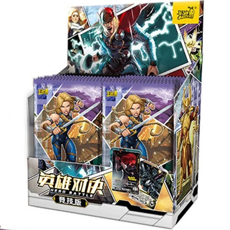 Tunay na        Card          Heroes Duel Card Competitive Version Iron Man Thor Captain CR America Collection Card Mga Laruan