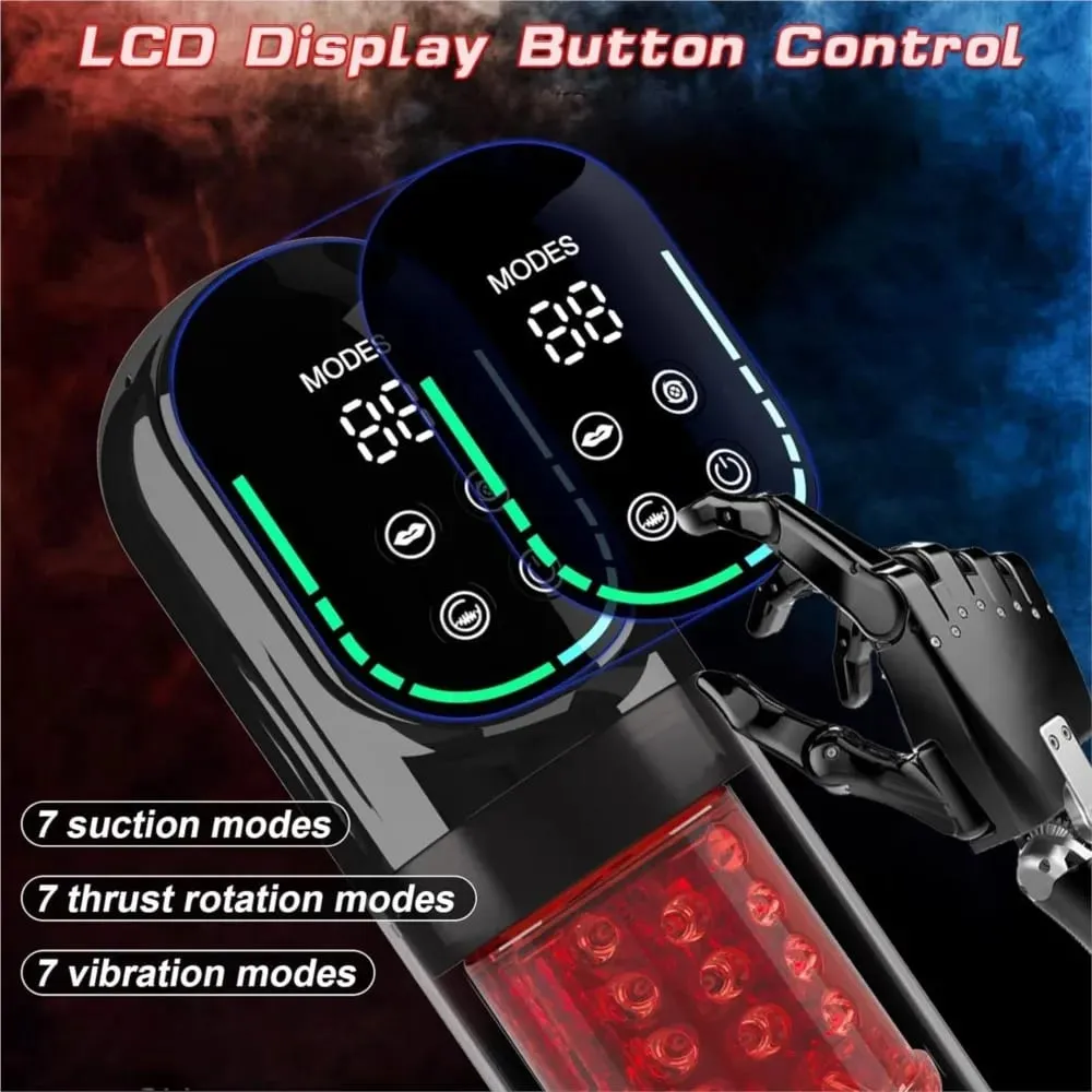Automatic Male Masturbator Cup Pocket Pussy Stroker Realistic Vagina Tight Suction Vibrating Deep Stimulation Sex Toy for Men — image 2