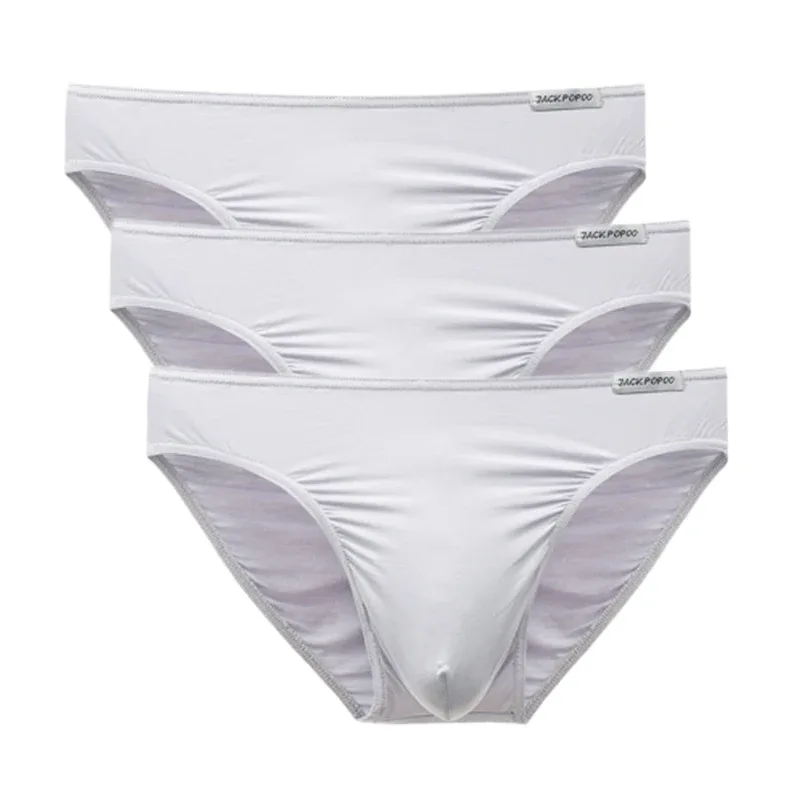 3PCS/Lot Men's Underwear Modal High Quality Soft Briefs Breathable Comfortable Youth Underpants Male Sexy U Bulge Pouch Panties — image 41