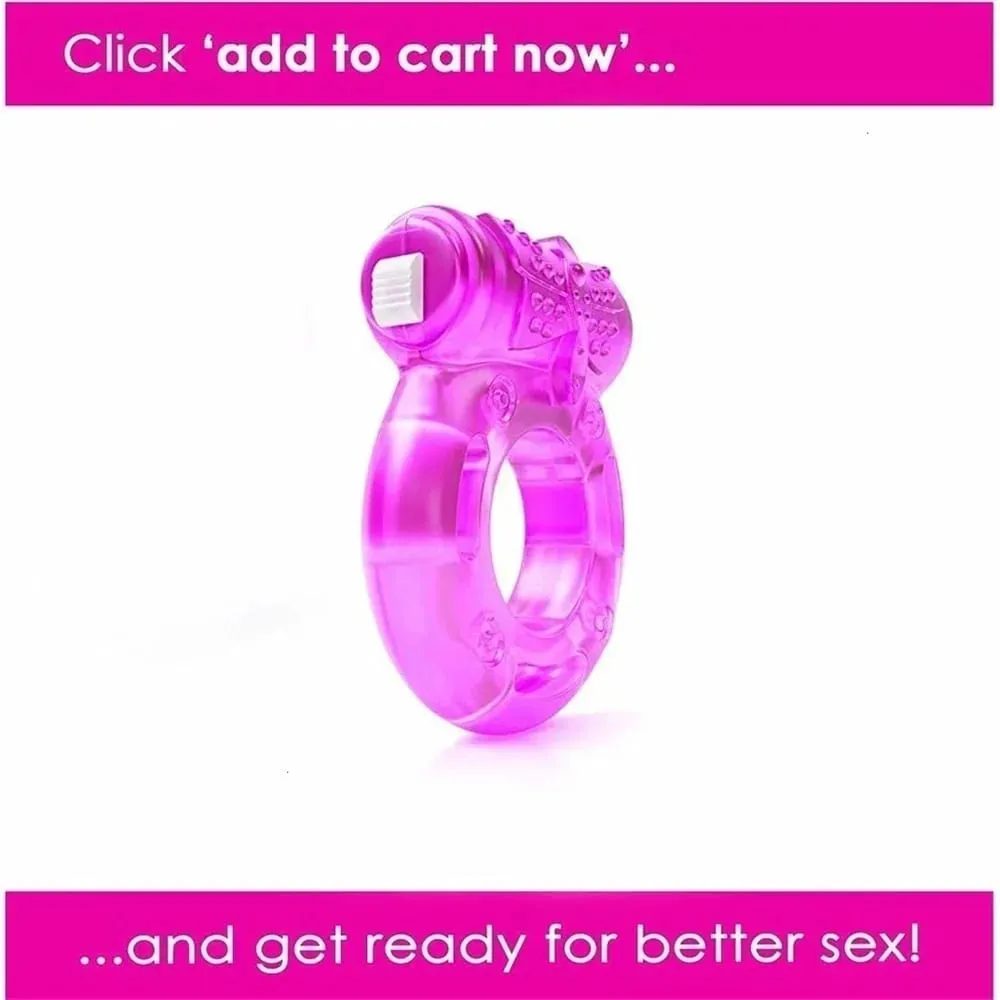 Penis Ring Vibrator Vibrating Cock Erect Rings Clitoral Stimulator Strong Penis Erection Enhance Sex Ability Sex Toys For Couple