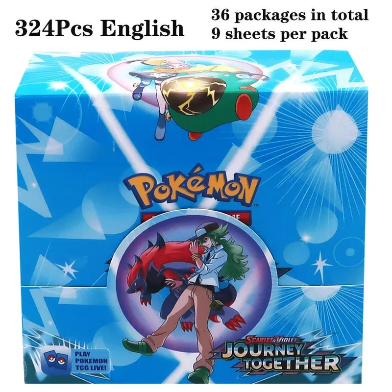 324Pcs Pokemon TCG: Sword & Shield Tempest Bonds Booster Box Trading Card Game Pokemon Card Kids Toys Board Game — image 31
