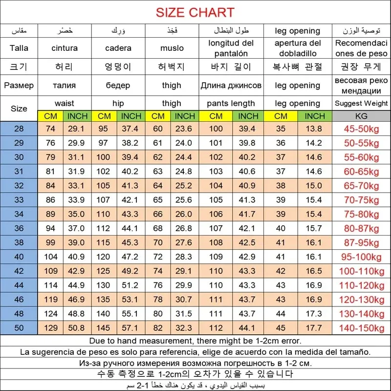 Men's Jeans Pants Big Size 50 High Stretch Denim Fabric Large Size Pants for 45-150kg Jeans Hombre Wide Leg Jeans Pantalon Homme — image 7