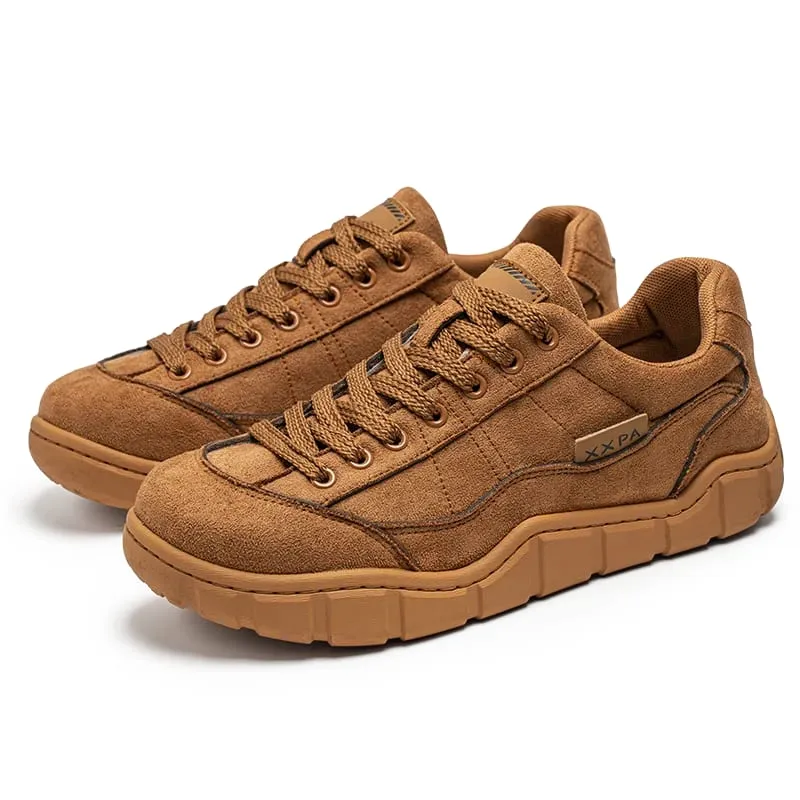 Men's Shoes Autumn New Retro Casual Sports Sneakers Non-Slip Soft Sole Wide-Toe Trendy Shoes