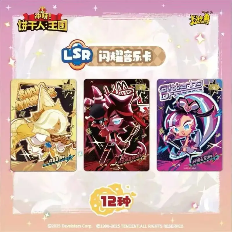 Genuine Cookie Run: Kingdom Cards Braveheart Chapter Crispy Pack Escape The Oven Adventure Anime Collection Cards Gifts
