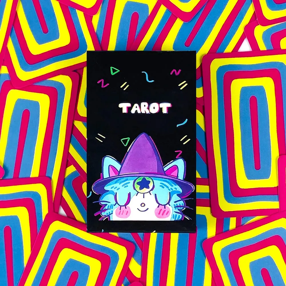 Cute Tarot Cards A 78PCS Oracles English Visions Divination Board Game Family Gathering Game Halloween and Christmas Gifts — image 3