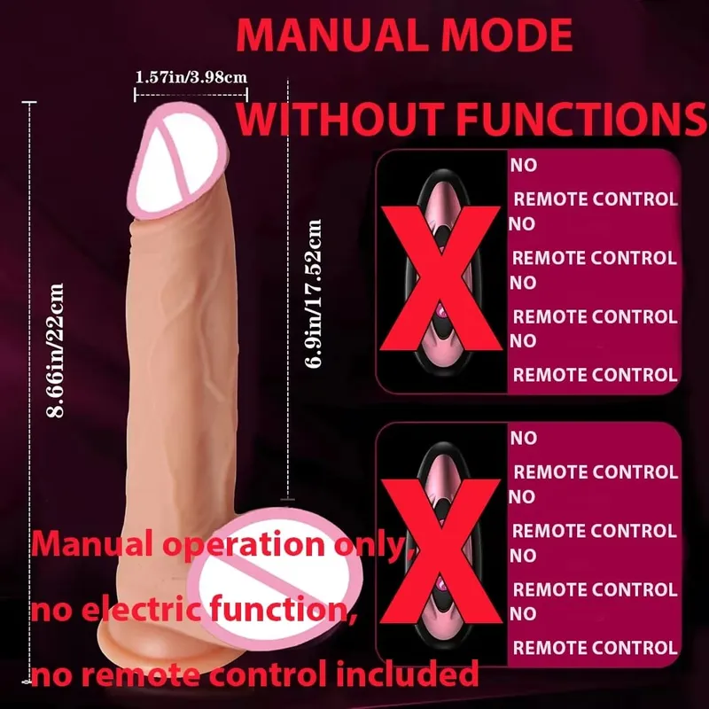 Consolador - Consolador - Masajeador Vibrador de Silicona Telescópico de 9 Pulgadas para Parejas 10 Modos Juguete de Masaje Erótico Seguro y Discreto Placer para la Pareja Femenina — image 6