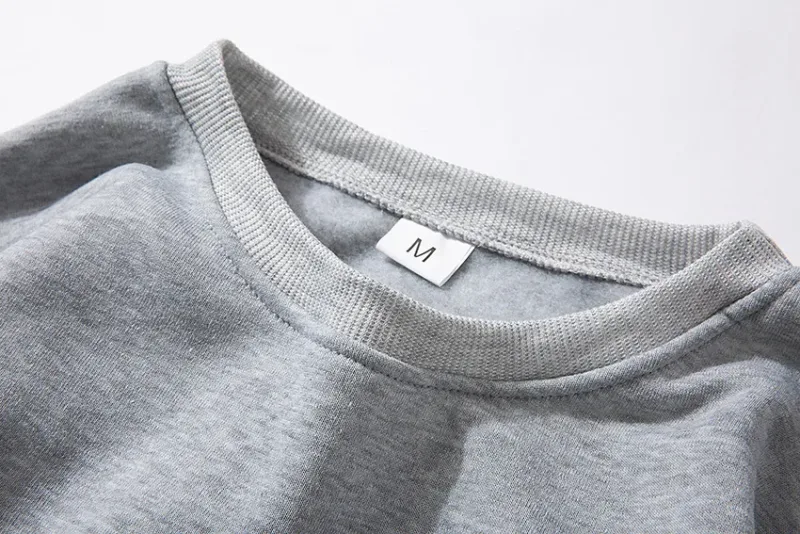 Sweat-shirt à manches longues pour hommes et femmes, pull basique décontracté, couleur unie, printemps automne, sport, Techwear