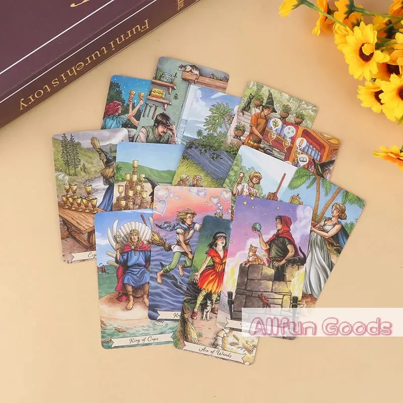 [TG835]1Box Book in English Language Everyday Witch for Beginners Board Games Astrology Divination Cards Tools