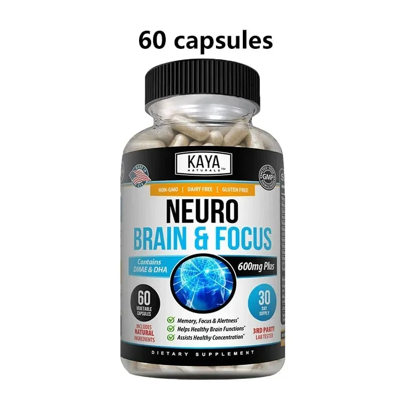 Neuro Brain for Memory & Focus - Nootropic Brain Support Supplement Focus & Concentration & Cognitive Function
