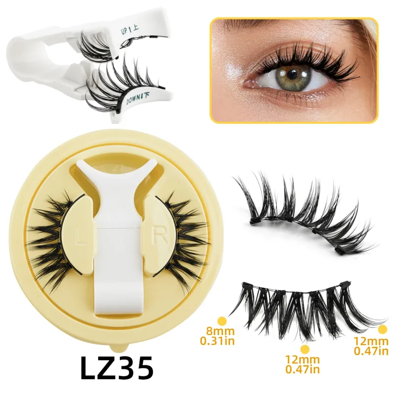 1 Pair New Magnetic Eyelashes Set With Tweezers Makeup Natural Light Eyelash Extension Tools Reusable False Eye Lashes