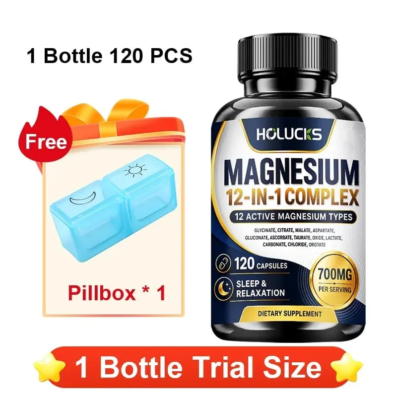 Advanced Magnesium Supplement with Citrate & Malate Magnesium Support Immune Heart Joint Teeth & Bone Health Gut Health