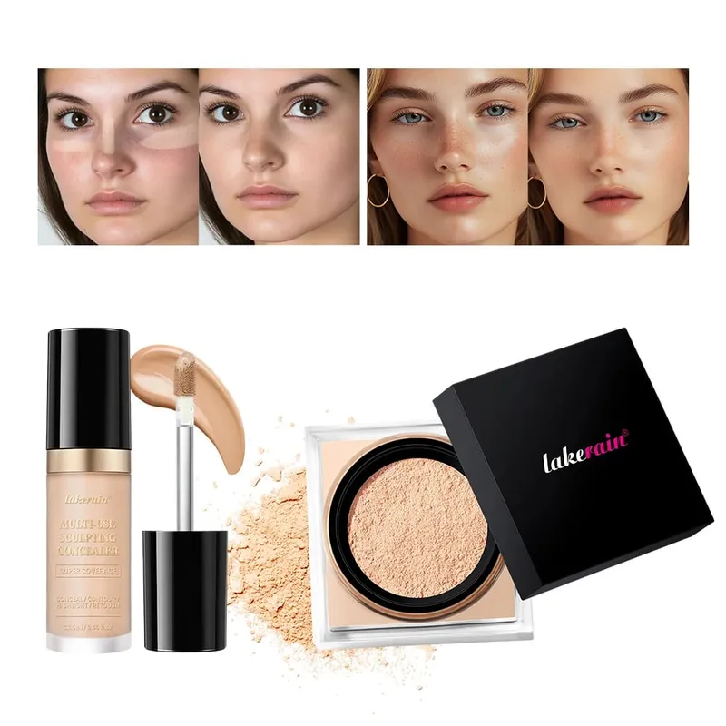 2pcs Face Makeup Set With Concealer And 