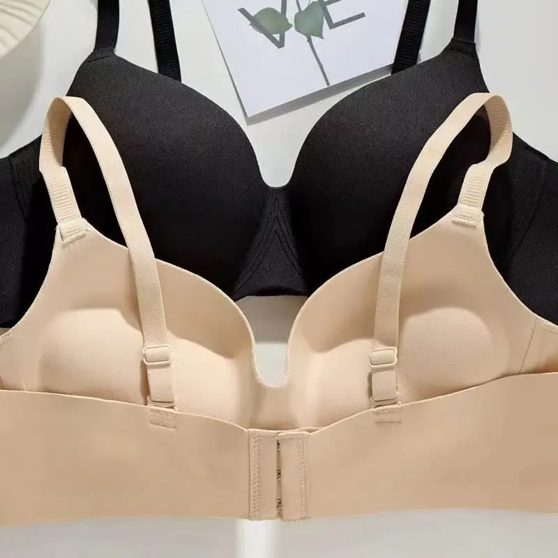 12CM Ultra Thick Push Up Bra for Small Chest Seamless Wireless Lift Anti-Sagging Bra Soft Support Invisible Bra Lingerie