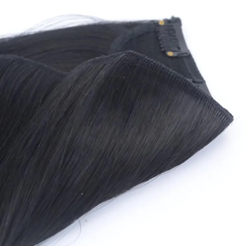 Super Long 32inch 80cm Extra Long Straight Hair One Piece 5 Clips Clip In Synthetic Hair Extension for Women Black Brown Color