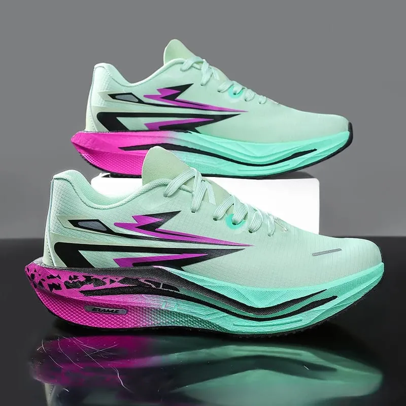 Running Shoes Men Sports Carbon Board Marathon Speciality Breathable Lightweight Women's Comfortable Athletic Nonskid Sneakers