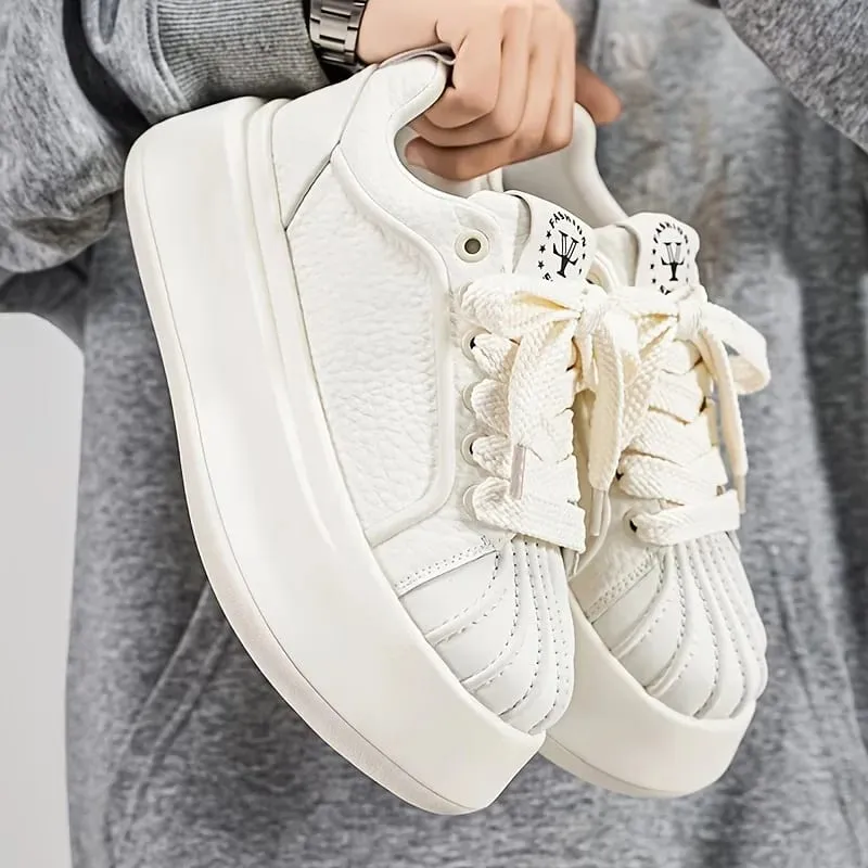 New Men'S Thick-Soled Height-Increasing Comfortable Lightweight Versatile Shoes Trendy And Minimalist Casual Sports Footwear