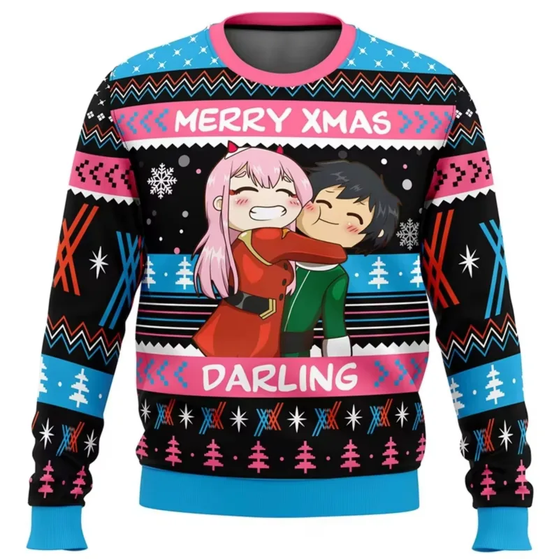 Anime One Piece Luffy Christmas Ugly Sweater 3D Sweatshirt Tops Autumn Winter Cosplay Santa Claus Pullover Sweaters Gift — image 9
