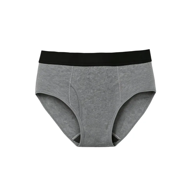 Leak-Proof Antibacterial Sanitary Cotton Men's Incontinence Briefs Absorbent Urinary Underwear Reusable Washable Berif