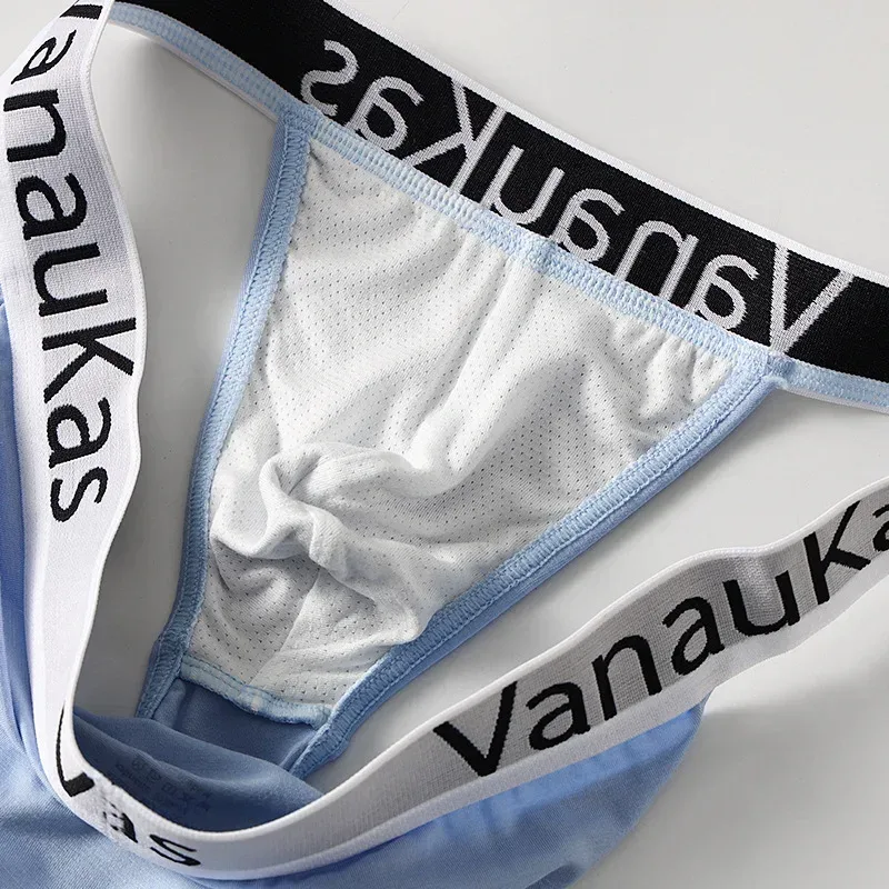Men's High Cut Panties Soft Modal Fabric Low Rise Briefs Sexy Comfortable Underwear