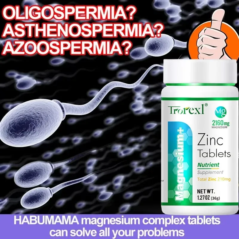 Bästa magnesiumzinktillskott 60 tabletter Öka vitaliteten Immunhälsa — image 2
