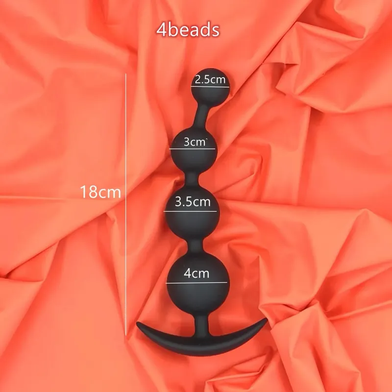 Large Anal Plug for Men & Women Multi-Size Silicone Anal Beads Trainer Kinky Adult Sex Toys for Beginners — image 13