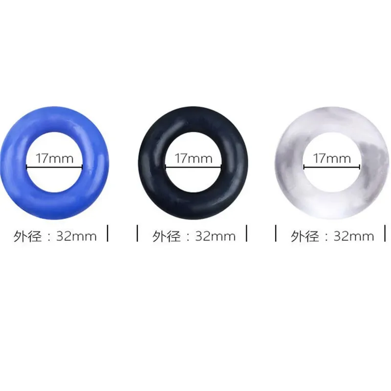 3Pcs/Set Silicone Penis Rings Adult Supplies Male Ejaculation Delay Cock Rubber Rings Lasting Bondage Erection Sex Toys For Men — image 7