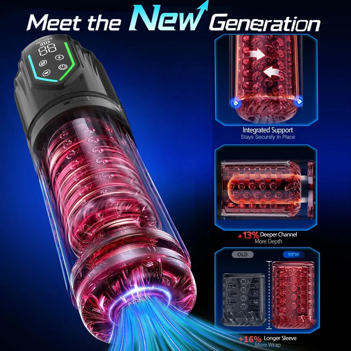 Automatic Male Masturbator 7 Rotating Licking Modes Mastubator Cup Electric Pocket Pussy Penis Sex Toy For Men Adult Supplies