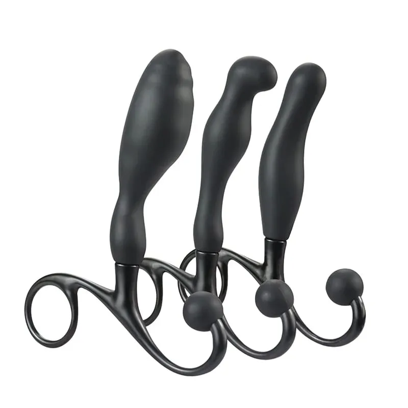 Silicone Anal Plugs Trainer Prostate Massage Butt Plugs Anal G-spot Clitoral Stimulation Anal Trainer Adult Products Sex Toys — image 1