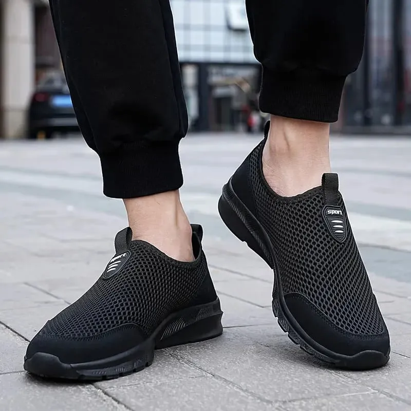 Men's Sneakers Breathable Mesh Men Casual Shoes Outdoor Non-Slip Big Size Loafers Walking Lightweight Male Tennis shoes