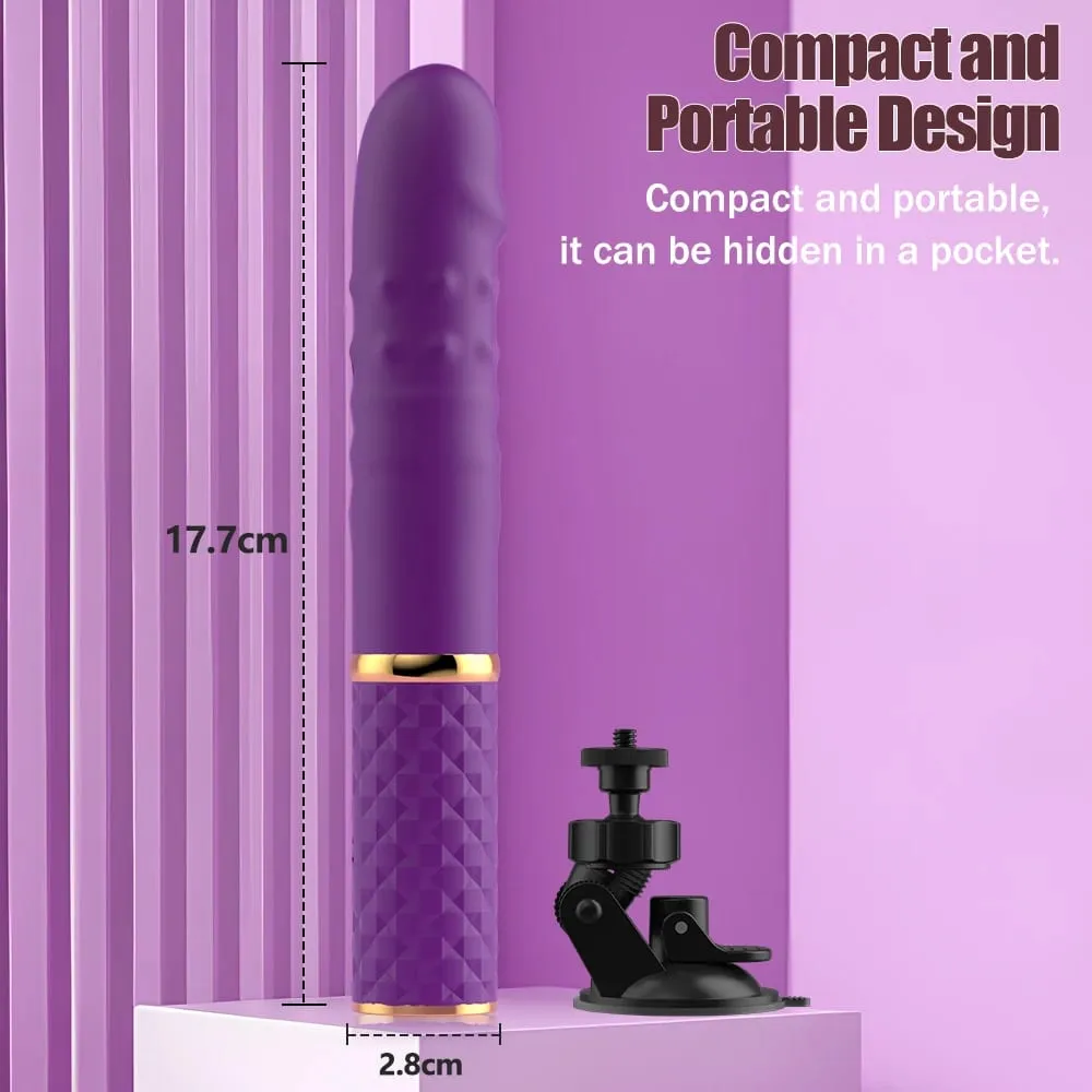 Beginner Telescopic Dildo Vibrator Thrusting Retractable Pussy G Spot Clitoral Anal Stimulation Sex Machine Sex Toys For Women