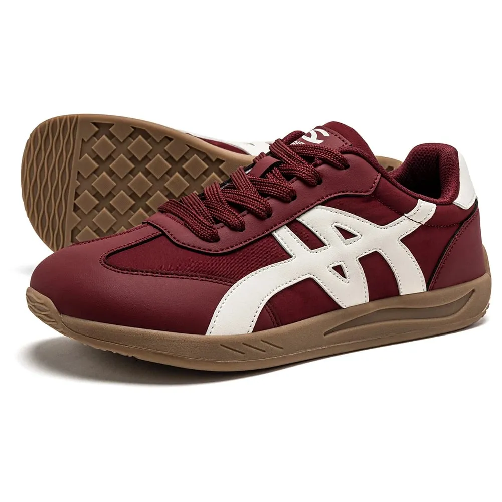 Barefoot Shoes Unisex Wide Width Artificial Leather Sneakers Classic Retro Minimalist Walking Shoes