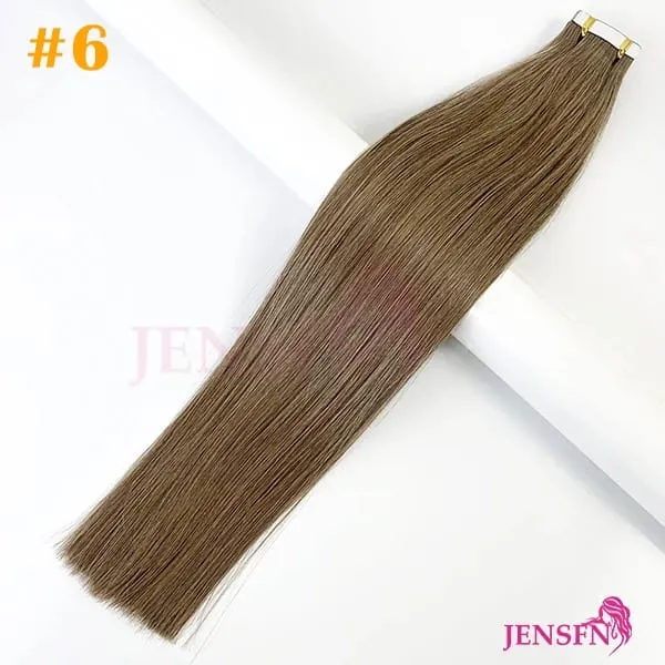 High Quality Tape In Hair Extensions Straight 100% Remy real Human Hair 16"-22"Inch PU Skin Weft Tape Ins