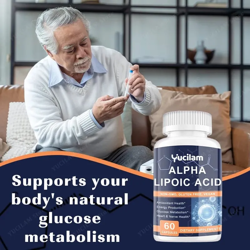 Alpha Lipoic Acid - Boosts Energy Metabolism Relaxes Nerves Supports Nervous System Health Promotes Brain & Heart Health