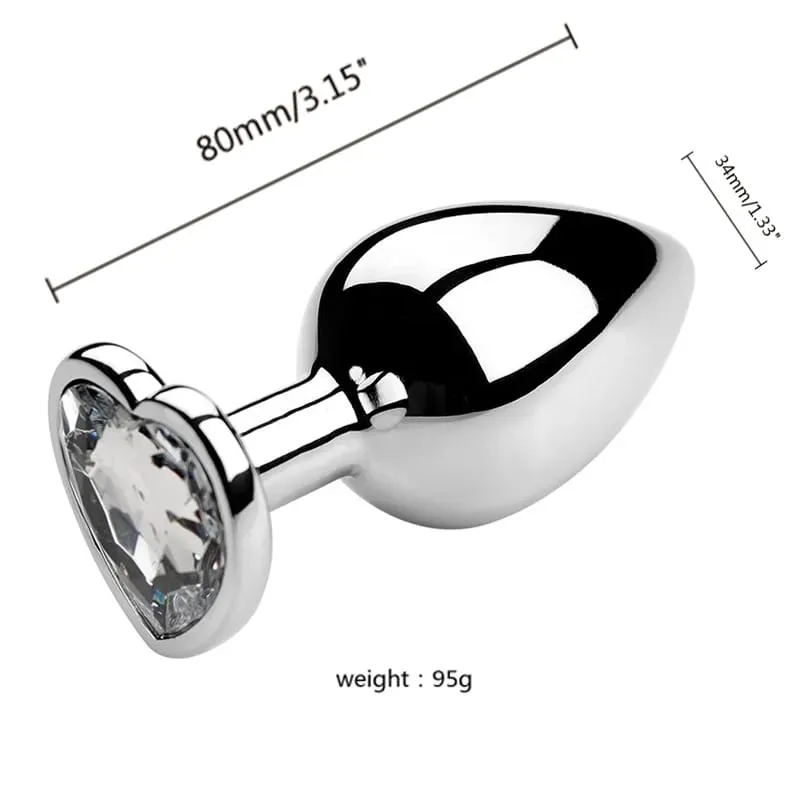 3 Sizes Metal Anal Plug Jewelry Base Beginner To Expert Butt Plug Tail Female Male Adult Toys Dildos Adult Sex Toys Couples